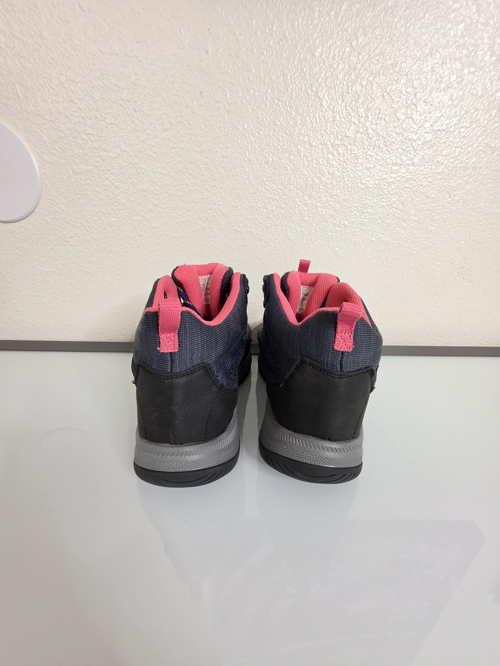 Eddie Bauer Womens Lukla Hiking Boots Grey Pink Ankle Shoes Size 9M - Picture 6 of 10